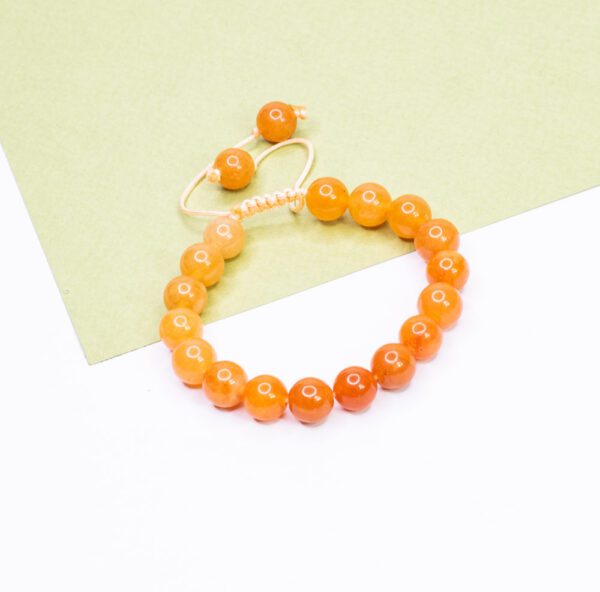 دستبند سنگ آونتورین نارنجی