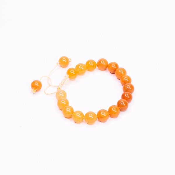 دستبند سنگ آونتورین نارنجی