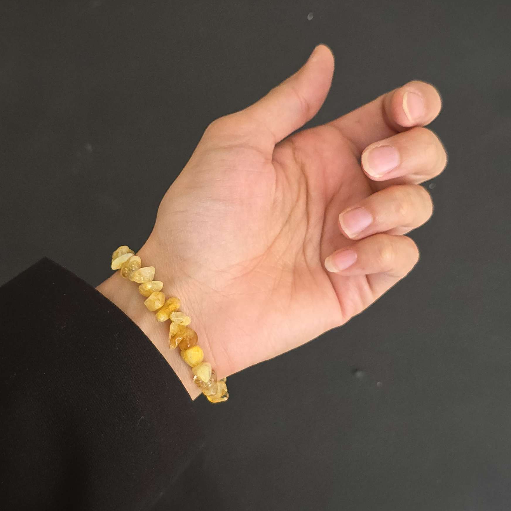 دستبند سنگ سیترین طرح شکسته